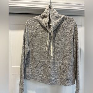 Offline by Aerie gray and white hooded sweatshirt size S